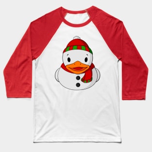 Snowman Rubber Duck Baseball T-Shirt